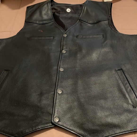 Leather Concealed Carry Vest ~ Size 3X - Picture 8 of 10